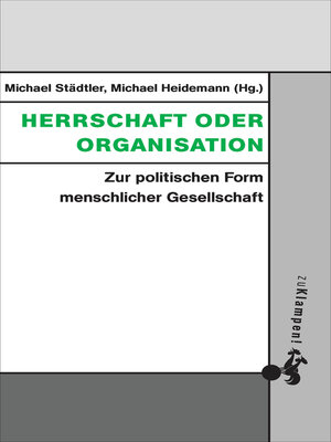 cover image of Herrschaft oder Organisation